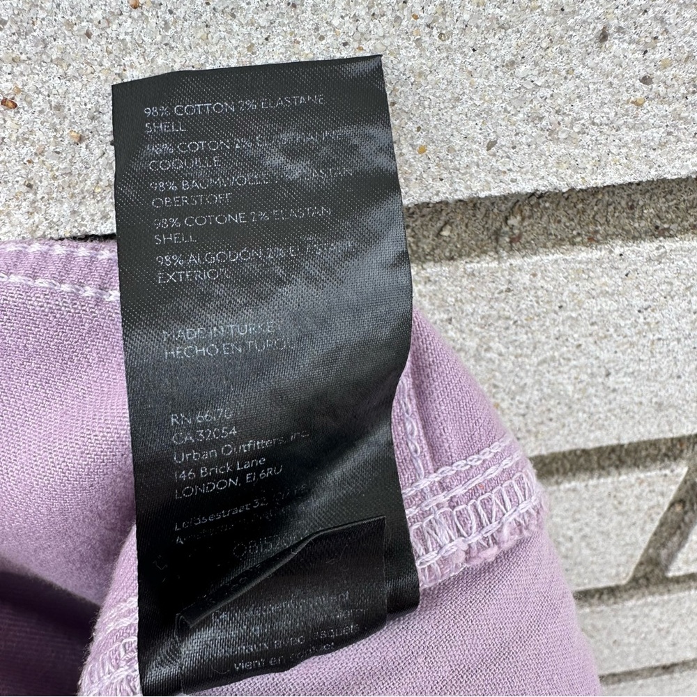BDG Dropped Cargo Pants Lavender Wide Leg Utility Y2K 31 Urban Outfitters Skater - Picture 9 of 11